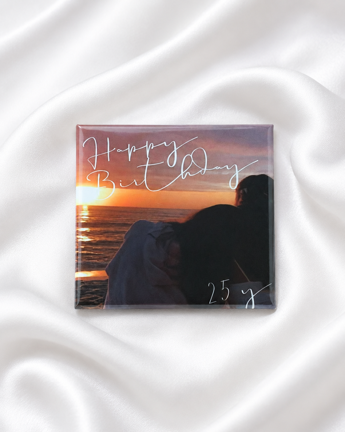 Magnet en aluminium - Birthday