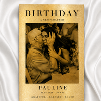 Plaque en aluminium - Birthday