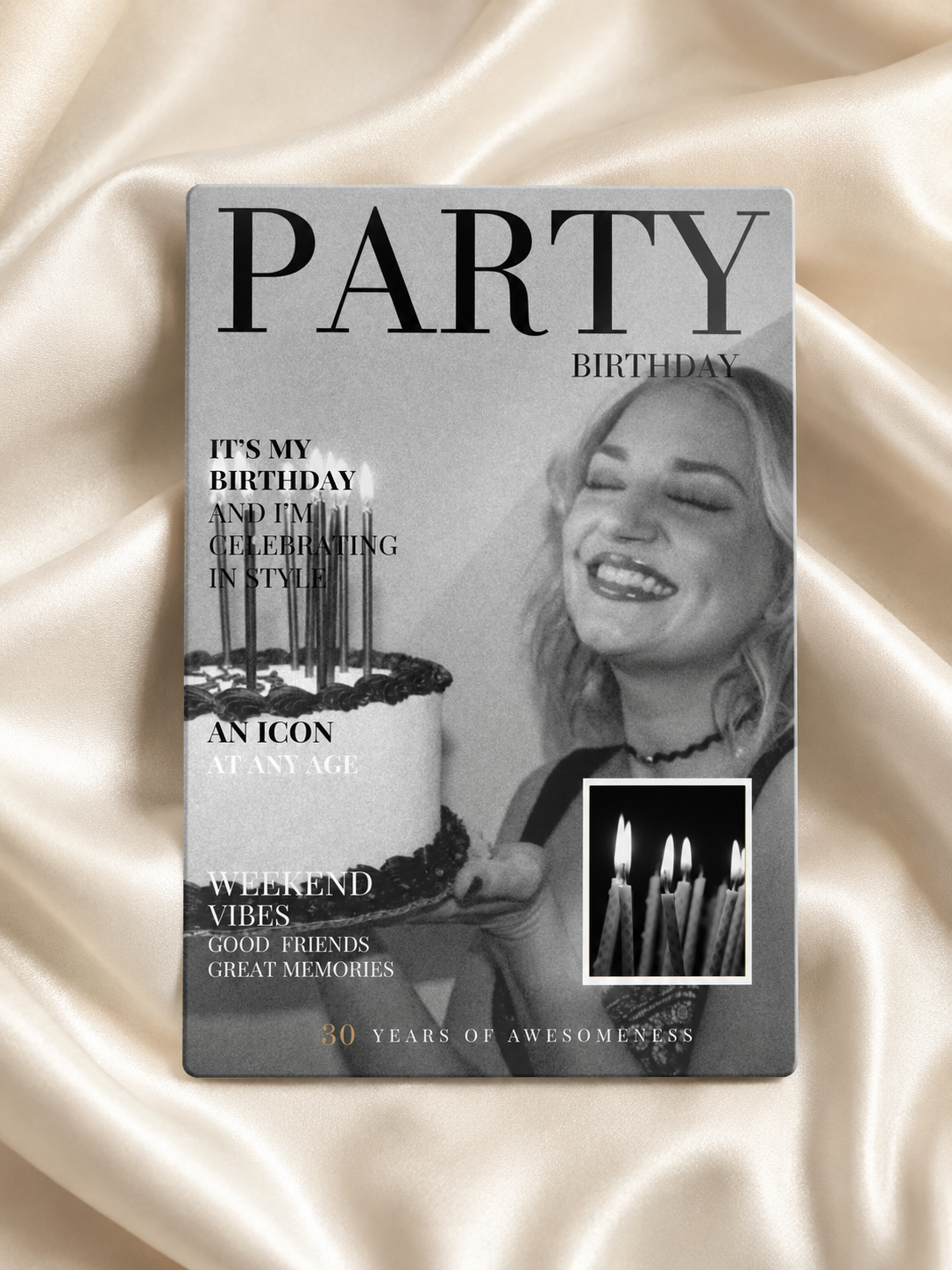 Plaque en aluminium - Party