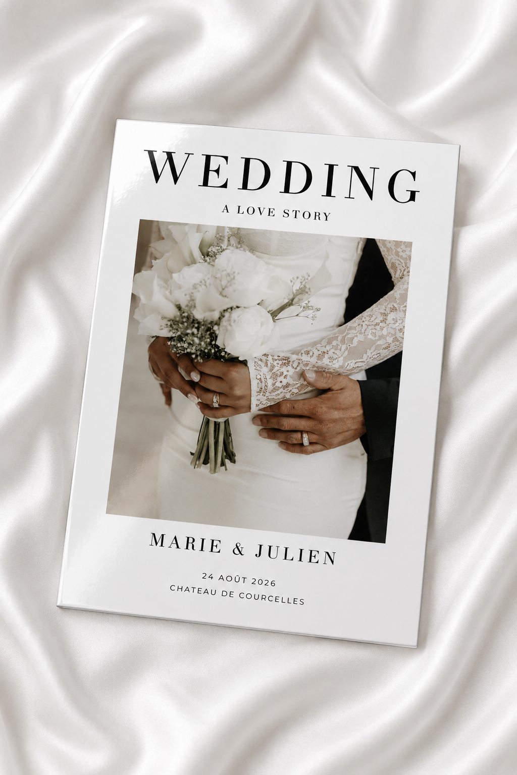 Plaque en aluminium - Wedding White