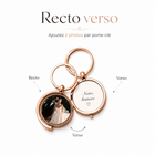 Porte‐clé Photo Aluminium Rond